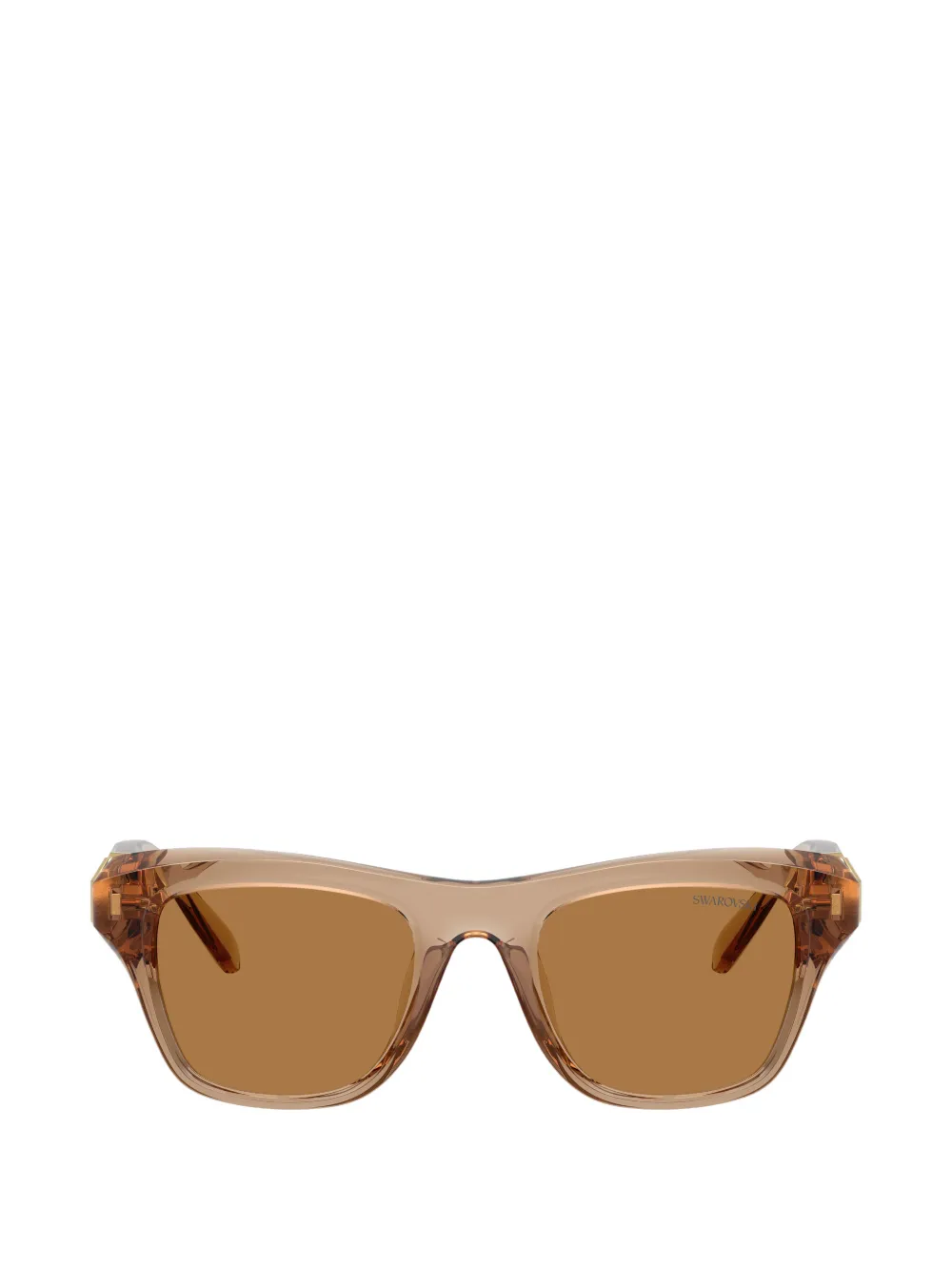 Swarovski crystal-embellished square-frame sunglasses - Marron Swarovski crystal-embellished square-frame sunglasses - Marron