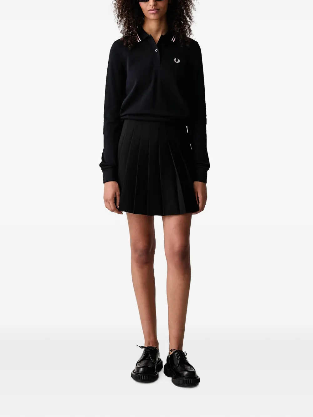 Fred Perry Poloshirt met lange mouwen Blauw