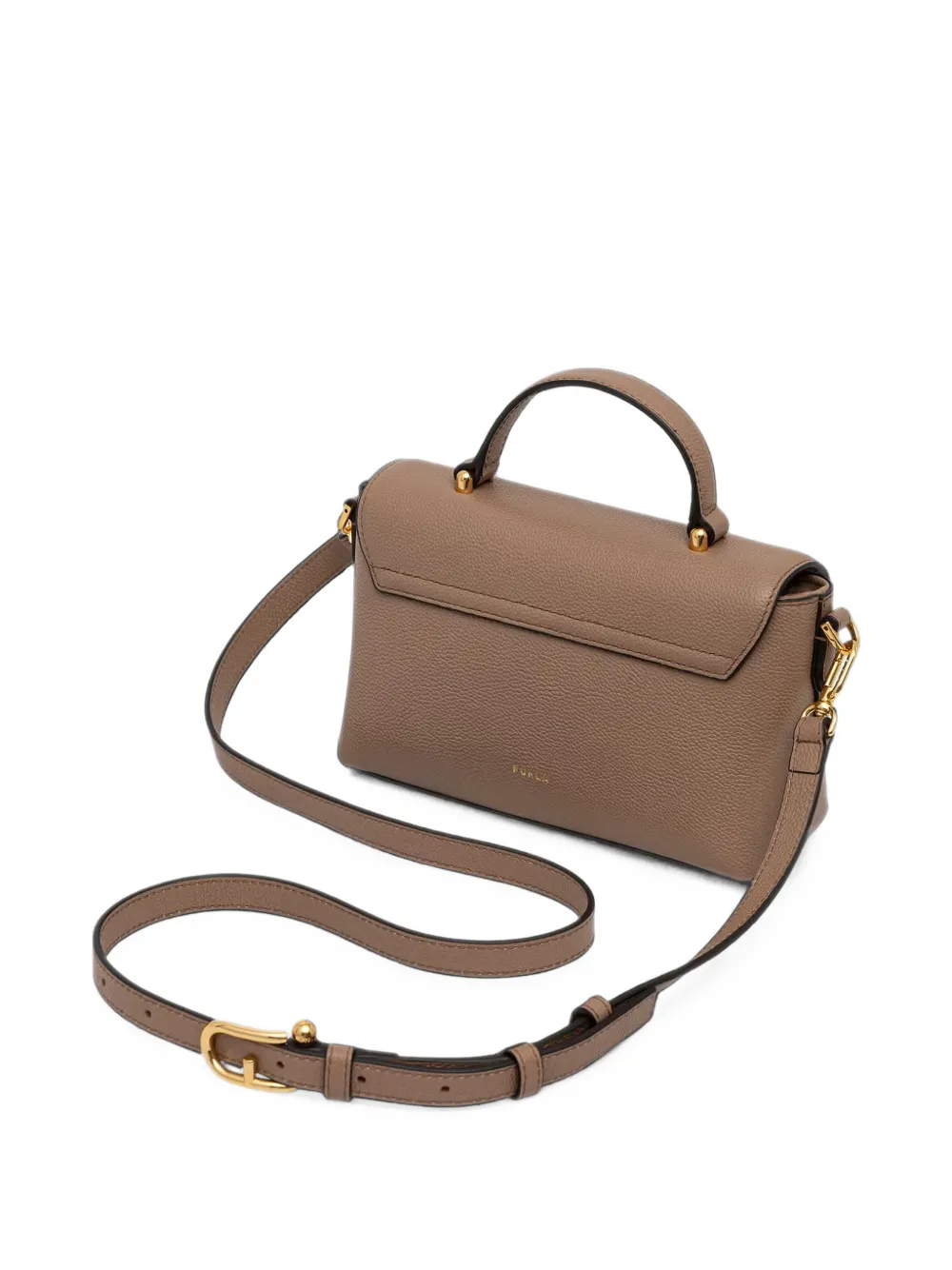 Furla Mini Moonlight leren shopper Bruin