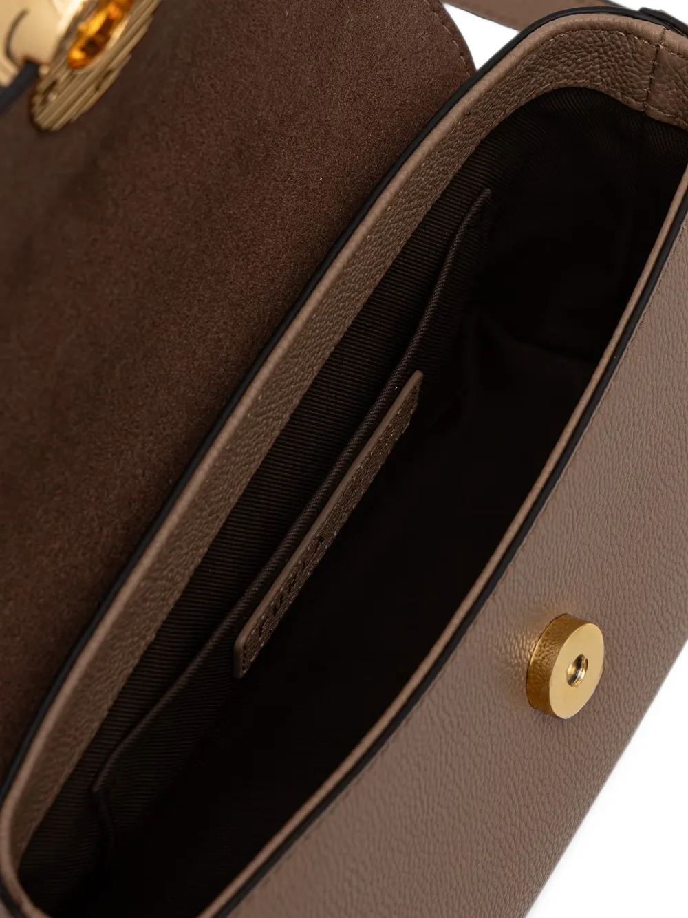 Furla Mini Moonlight leren shopper Bruin