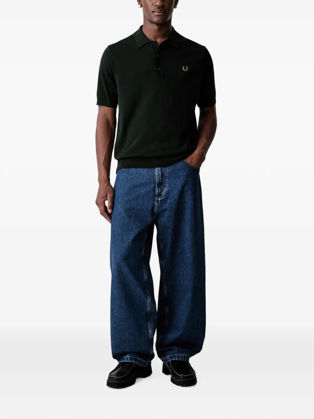 Fred Perry Katoenen poloshirt Groen