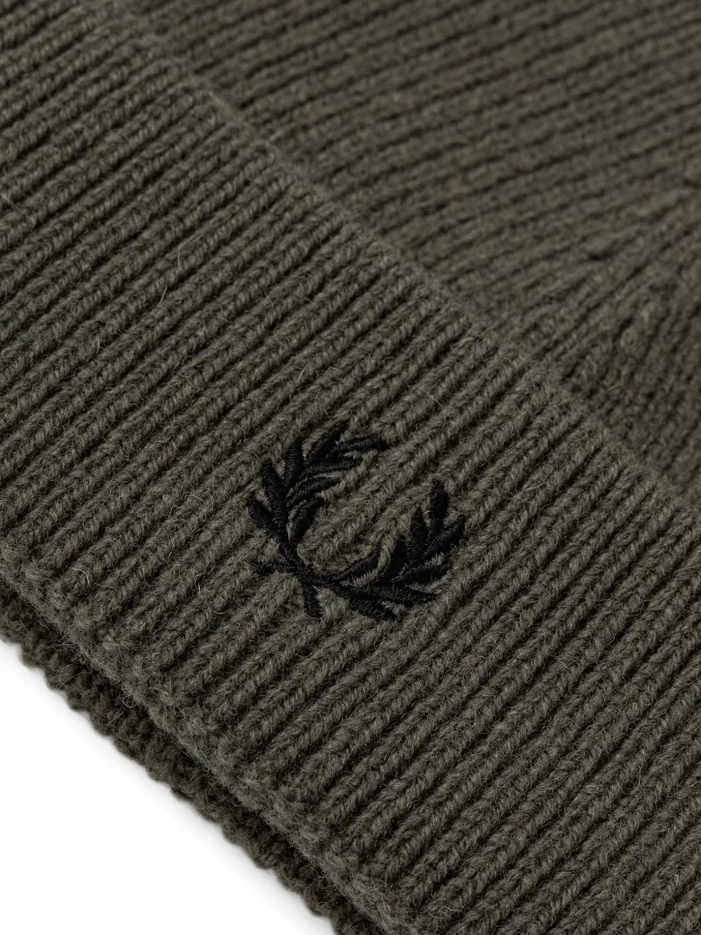 Fred Perry Wollen muts met geborduurd logo Groen