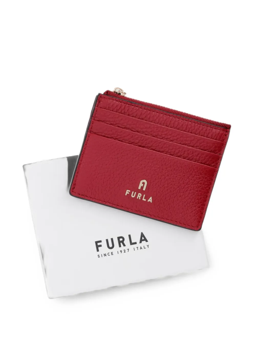 Furla Leren pasjeshouder Rood