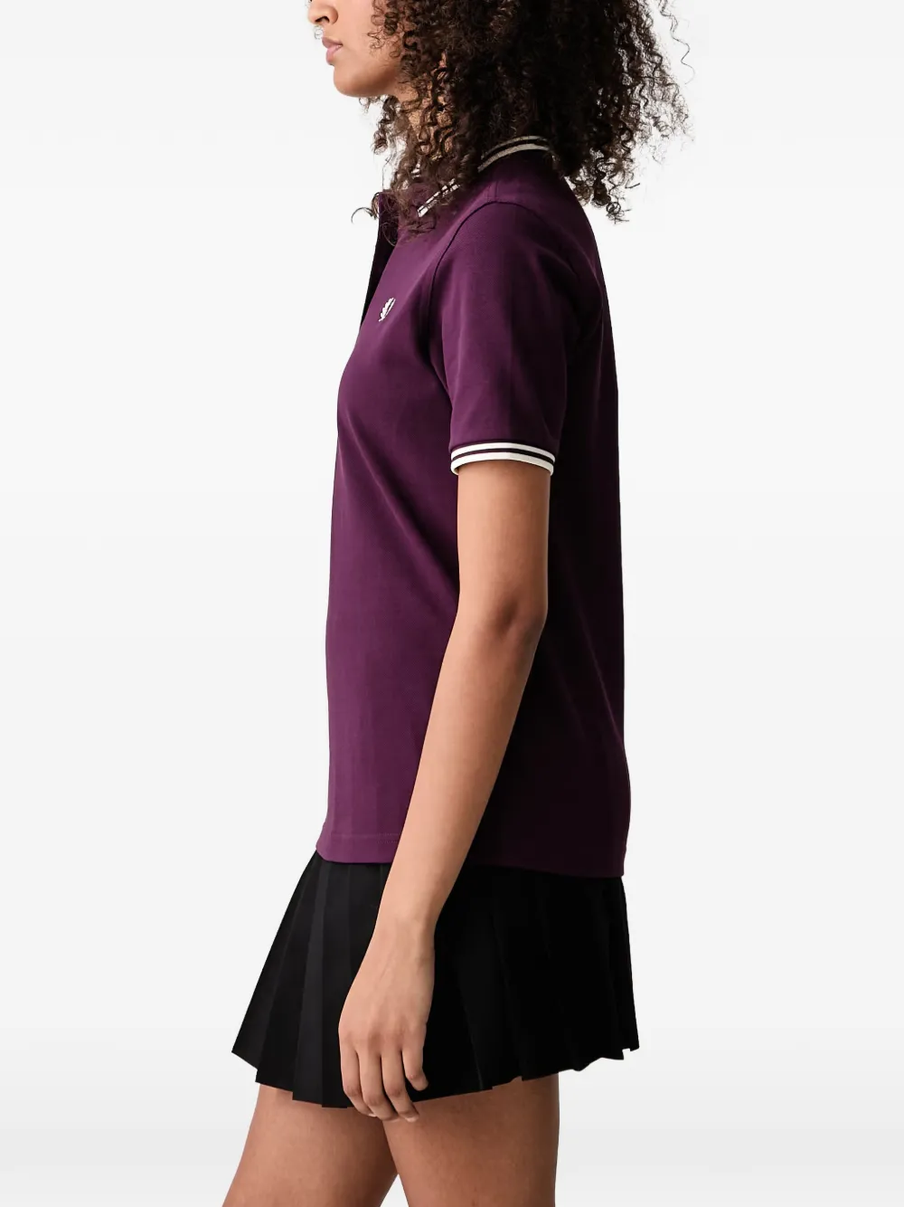 Fred Perry twin-tipped polo shirt Paars