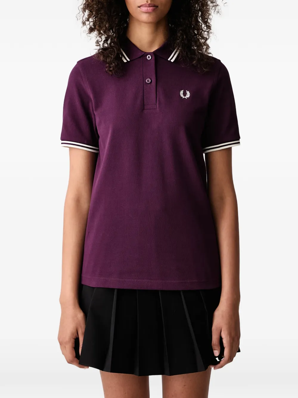 Fred Perry twin-tipped polo shirt Paars