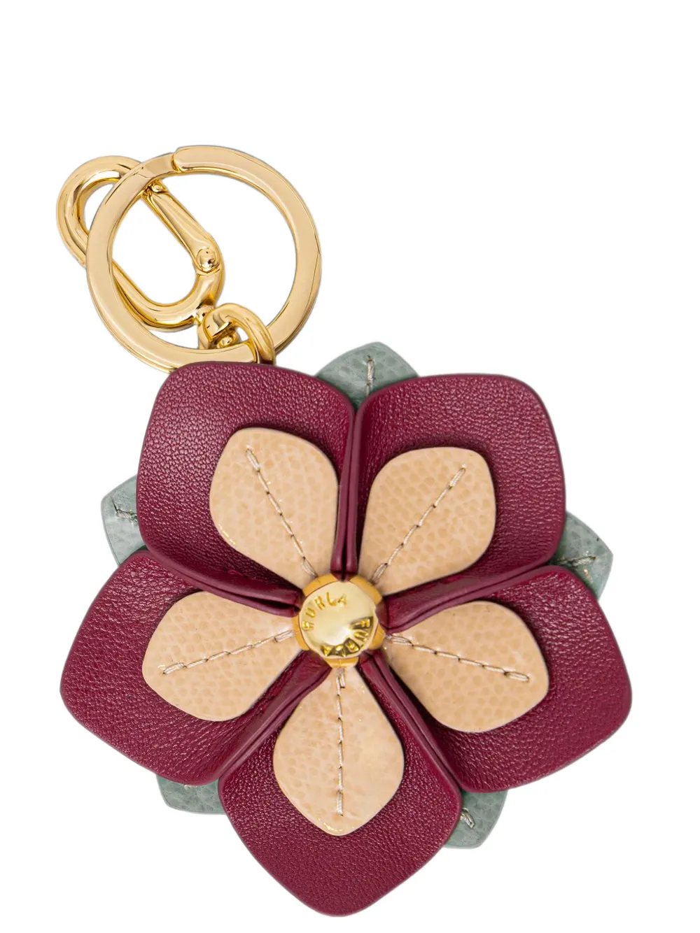 Furla flower-patch keyring