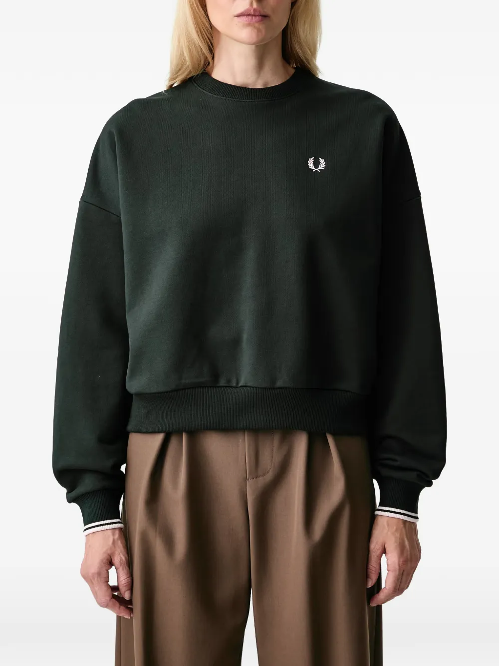 Fred Perry logo-embroidered sweatshirt