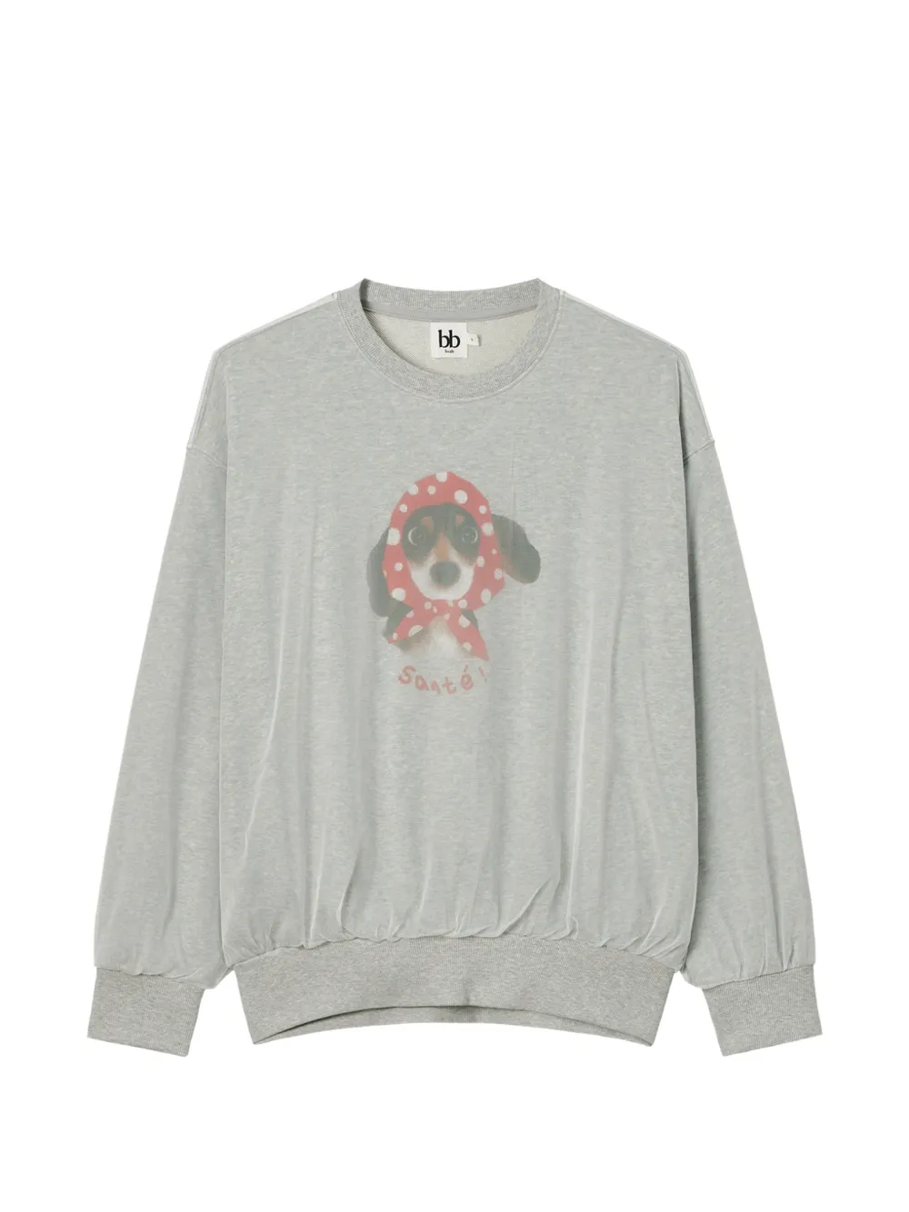 b+ab tulle-overlay graphic-print sweatshirt