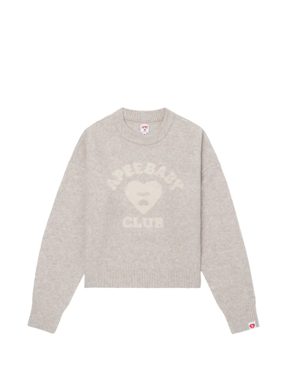 APEE™ by *A BATHING APE® logo-intarsia crew-neck sweater