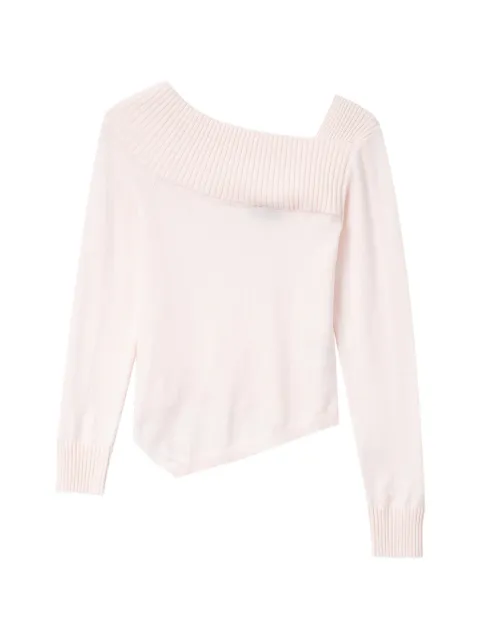 tout a coup asymmetric ribbed-knit sweater