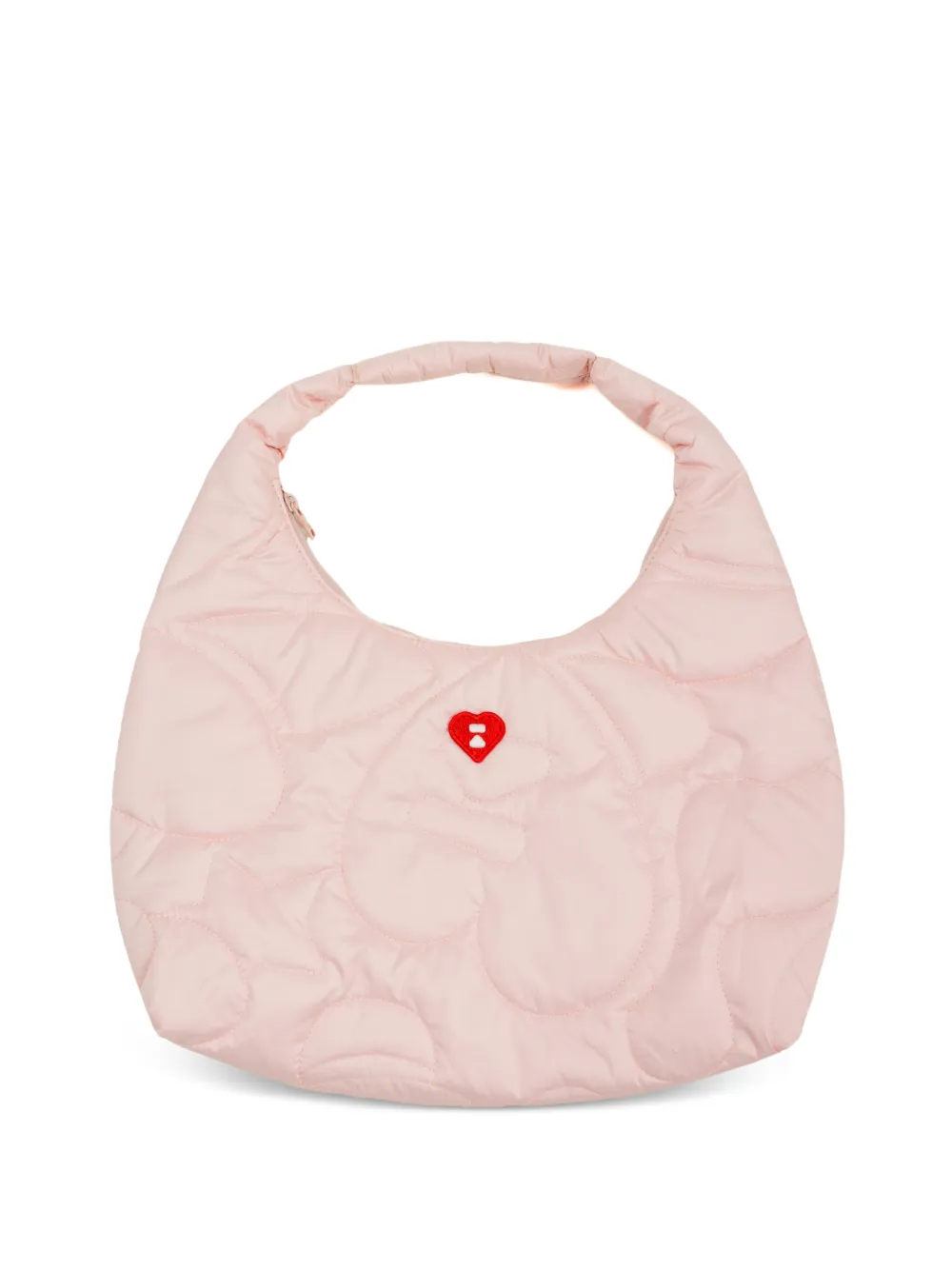 APEE™ by *A BATHING APE® mini quilted heart-patch tote bag