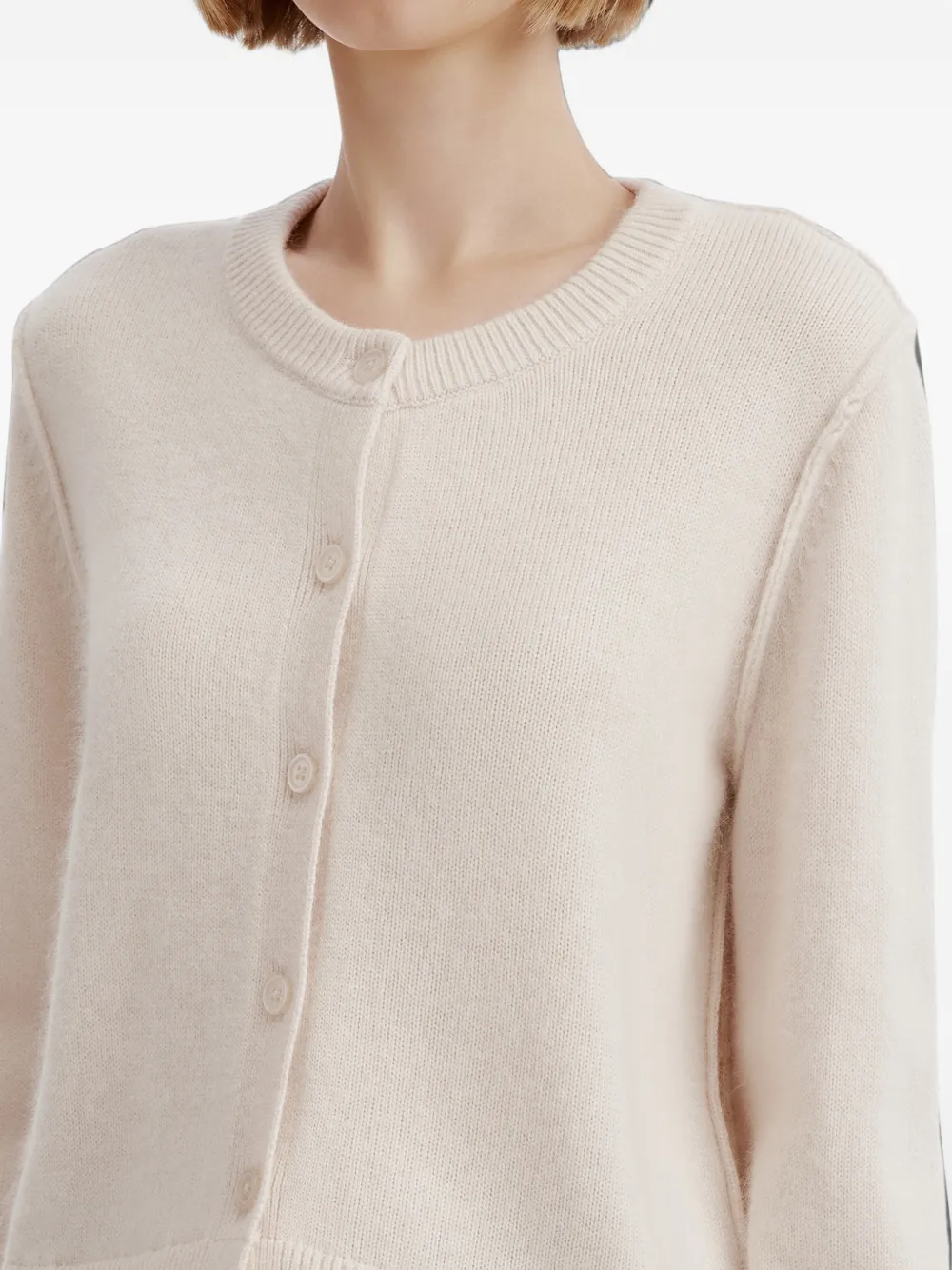 tout a coup Vest met kanten afwerking Wit
