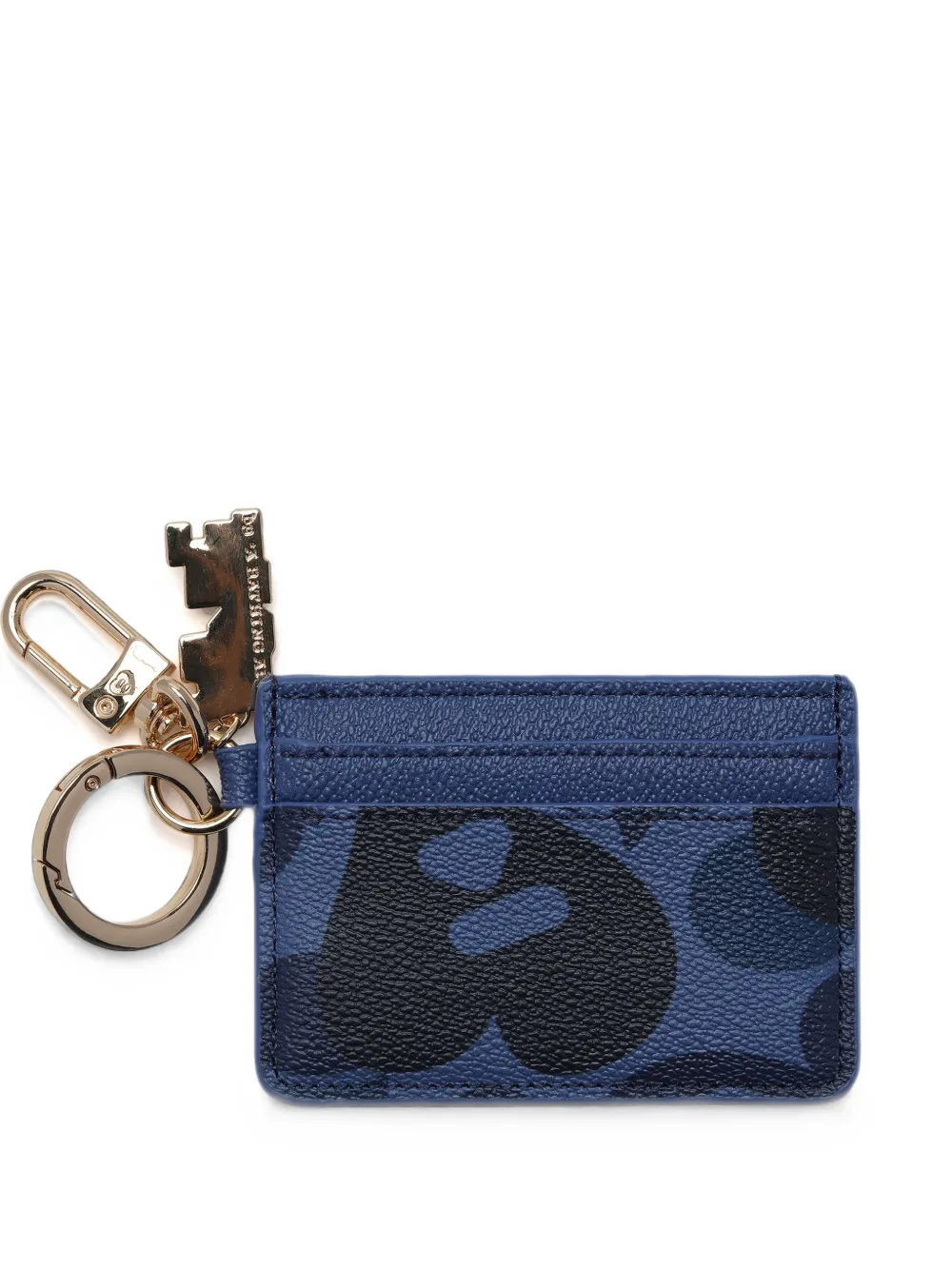 APEE™ by *A BATHING APE® camouflage-print logo-charm cardholder · One Size