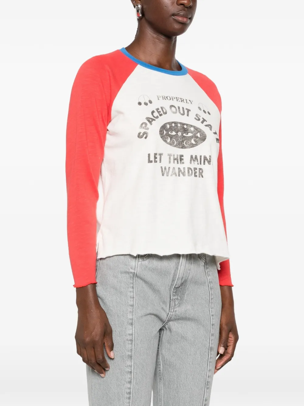 MOTHER The Vintage Sporty Concert T-shirt met grafische print Wit