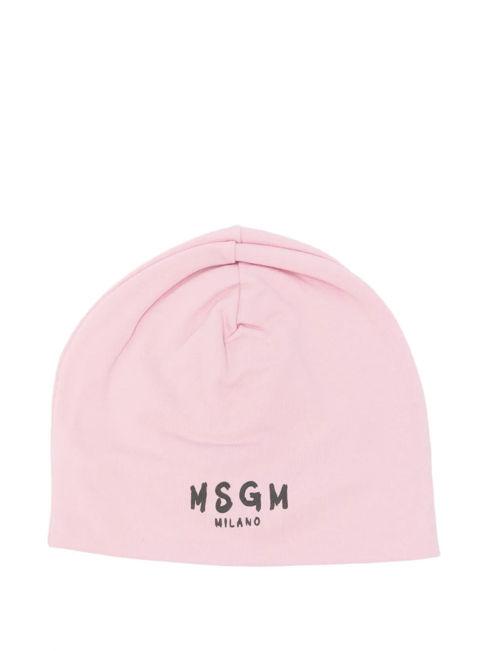 MSGM Kids Beanie mit Logo-Print - Rosa