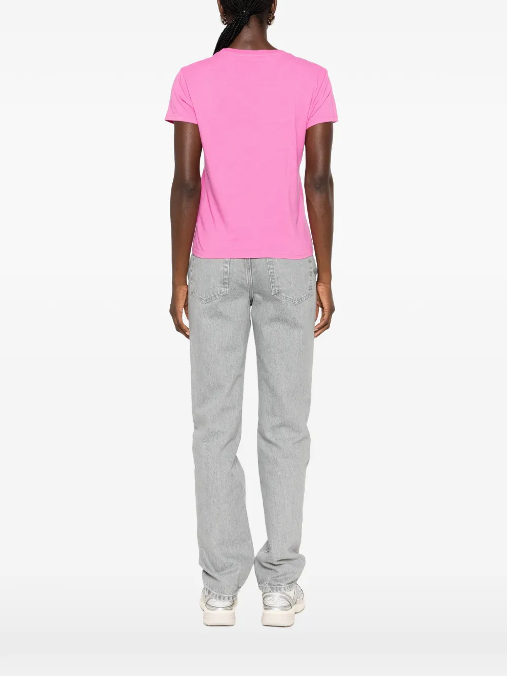 MOTHER The Lil Goodie T-shirt met grafische print Roze