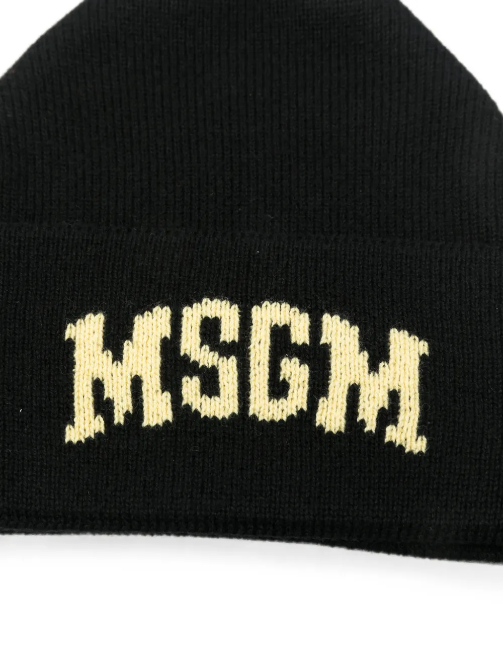 MSGM Kids Intarsia muts Zwart