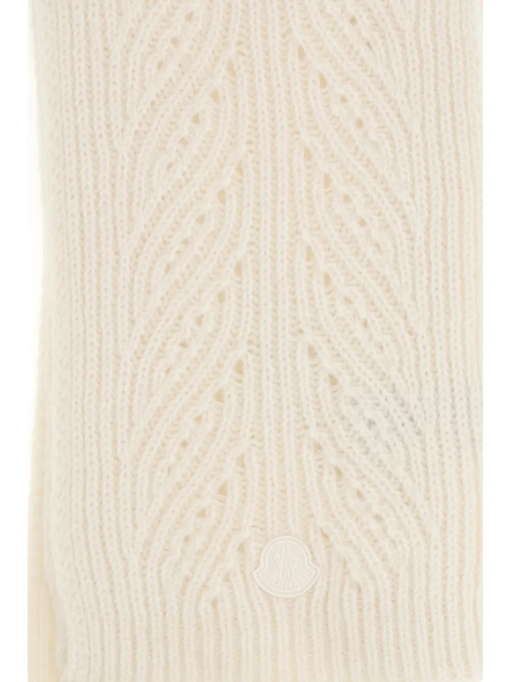 Moncler open-knit scarf Beige
