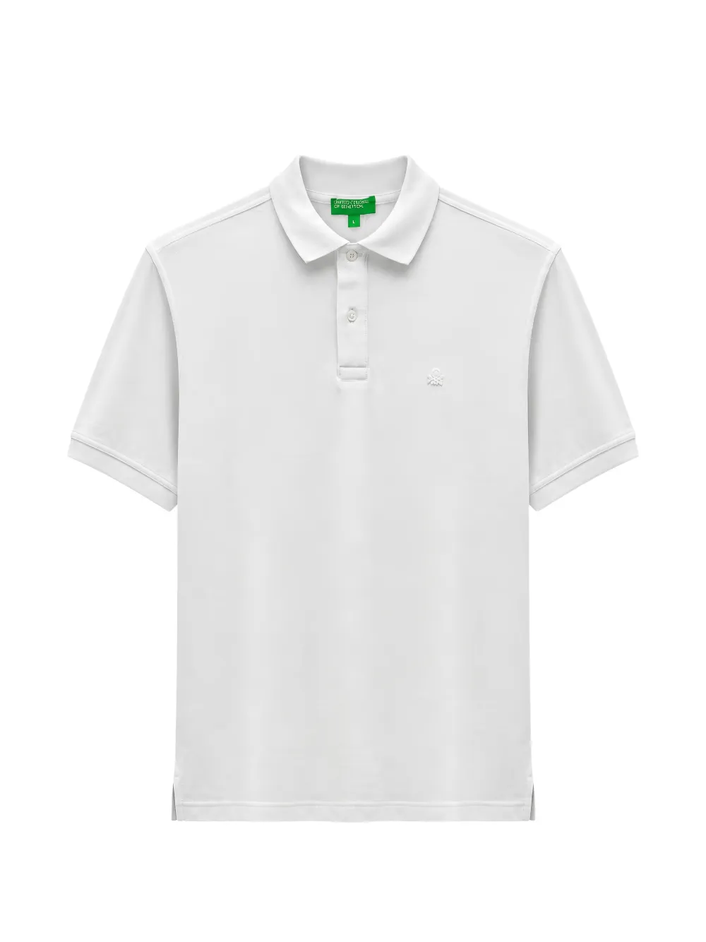 Benetton logo-embroidered piqué polo shirt