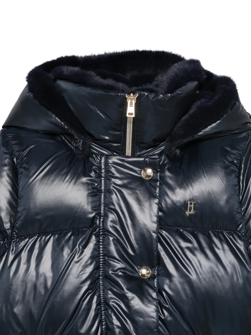 Herno Kids Jas met capuchon Blauw