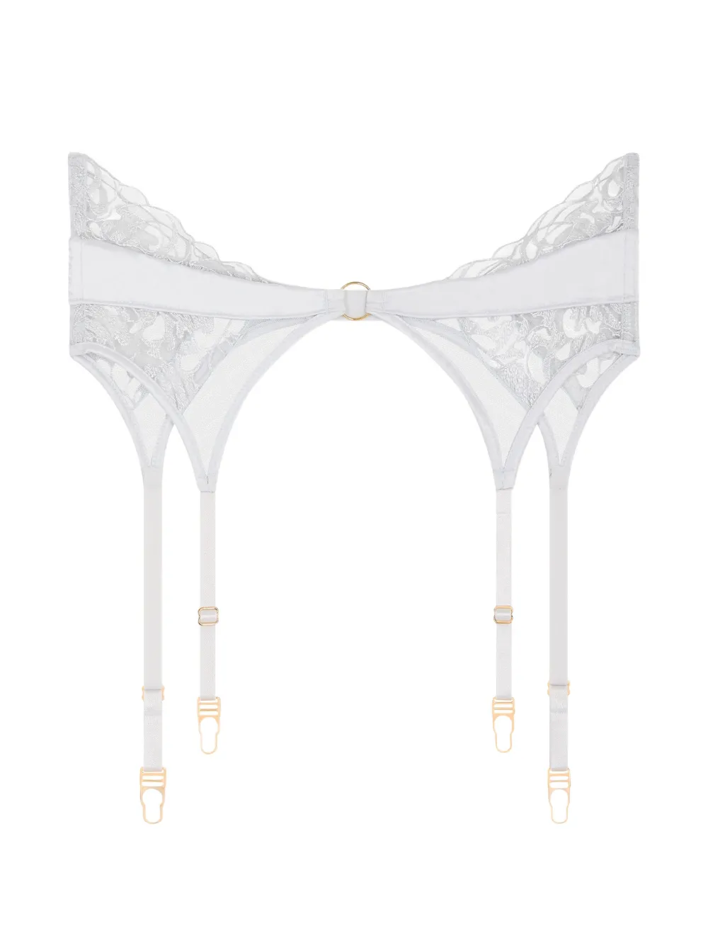 Aubade Satin Memories lace-embroidered waist cincher