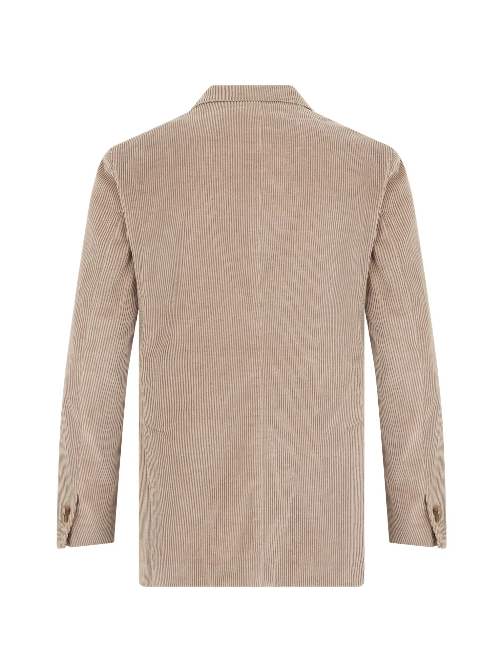 Fedeli ribbed single-breasted jacket Beige