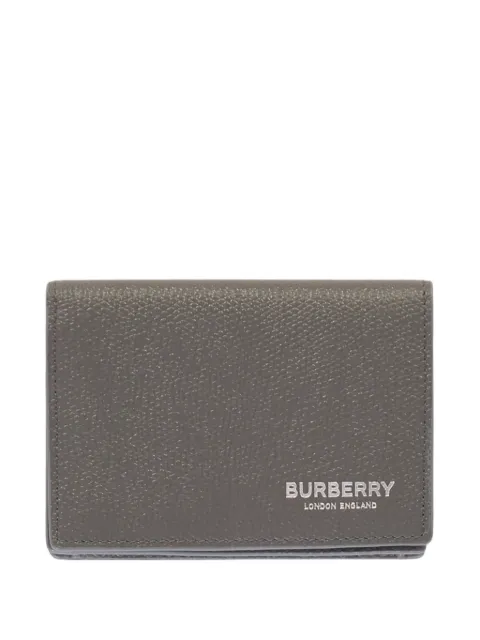 Burberry Flint logo-embossed leather card holder