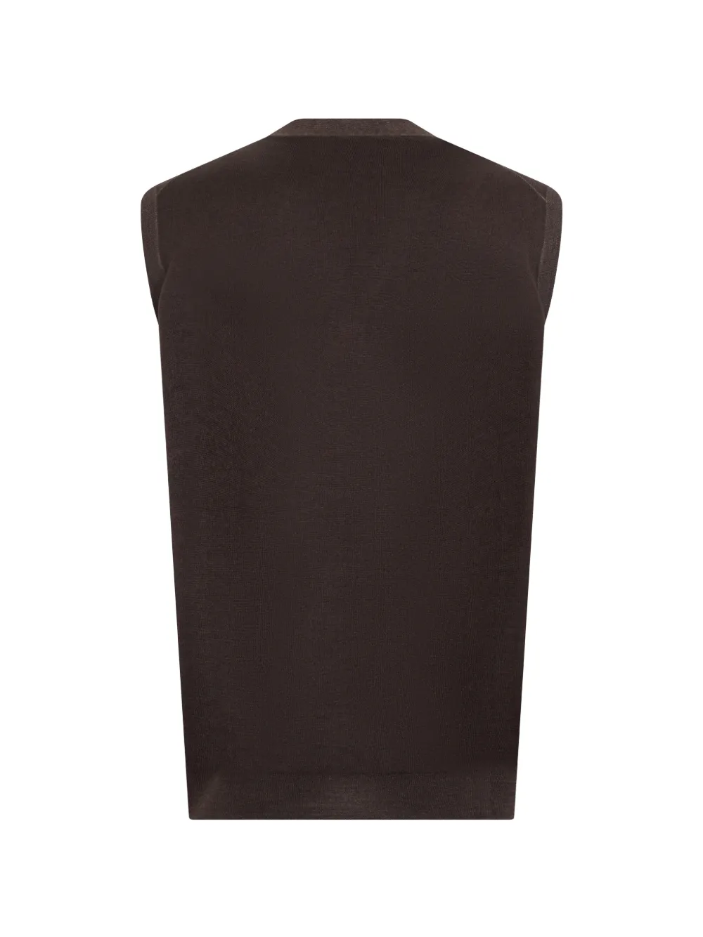Fedeli V-neck vest Bruin