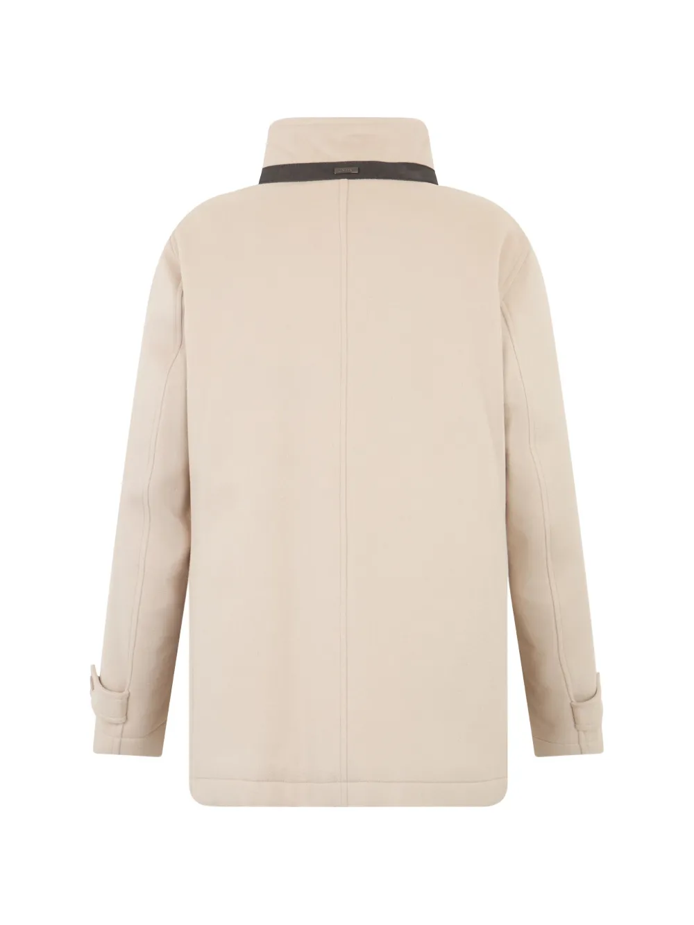 Herno Jas met hoge kraag en rits Beige