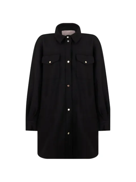Herno button-up wool overshirt