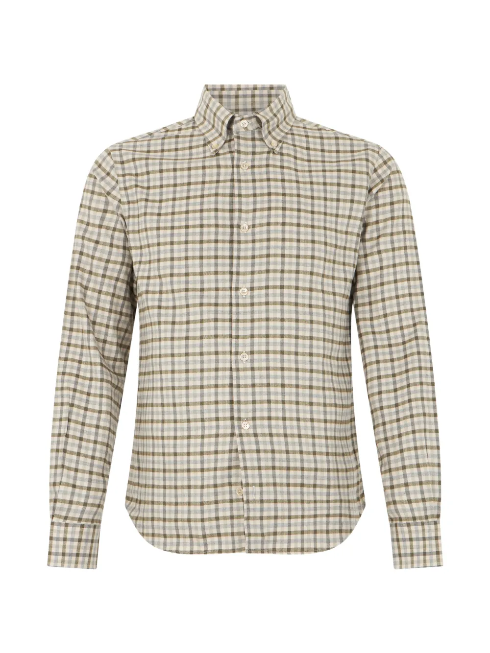 Fedeli check-pattern long-sleeve shirt