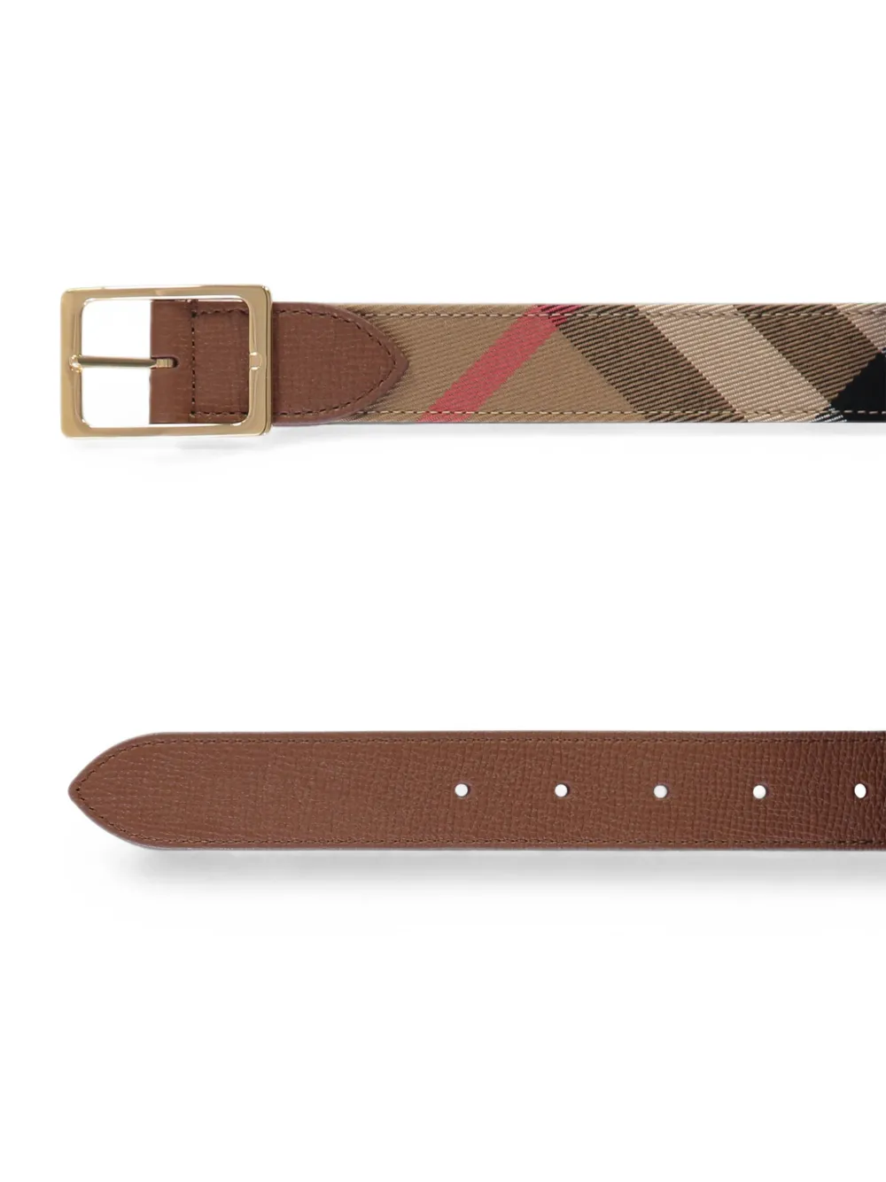Burberry Riem met ruitpatroon Bruin