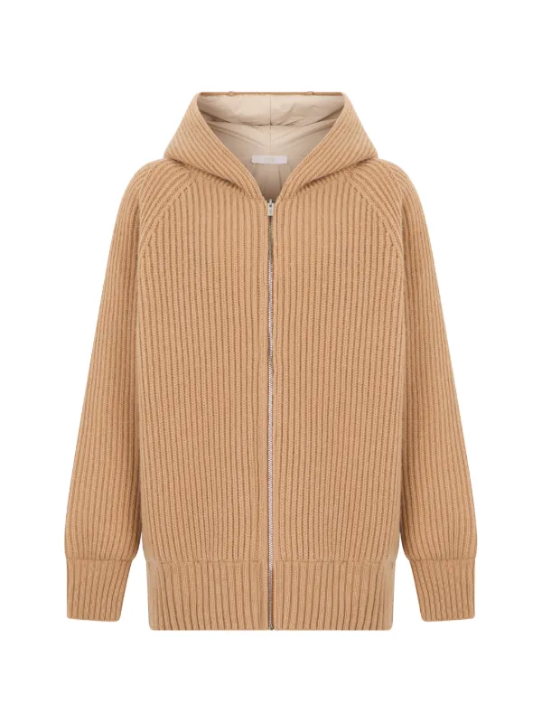 Fedeli Ribbed-knit Cashmere Cardigan in Neutrals