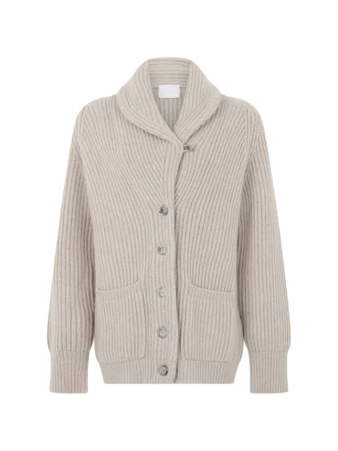 Fedeli ribbed-knit shawl-collar cardigan