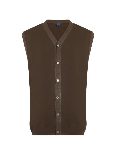 Fedeli sleeveless V-neck vest