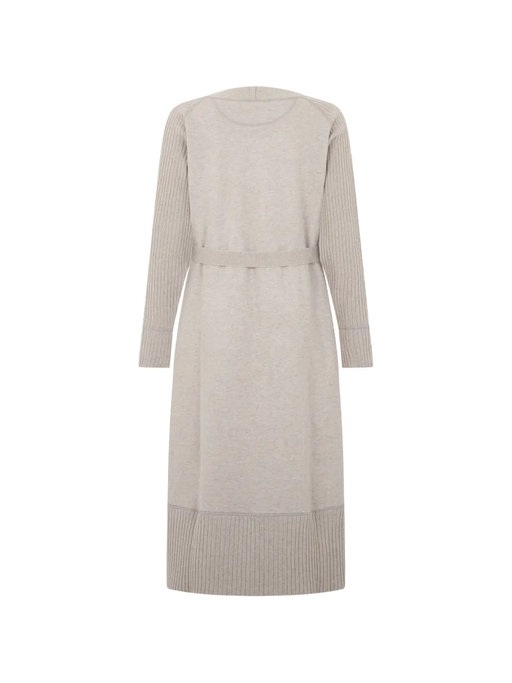 Fedeli belted ribbed-sleeve cardigan Grijs