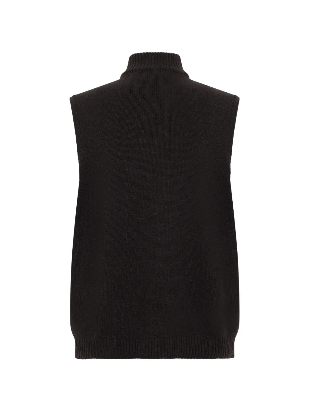 Fedeli Kasjmier bodywarmer met suède vlakken Bruin