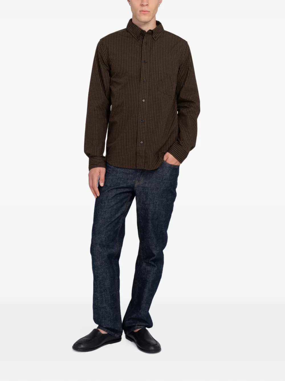 MINIMUM Colt check-print shirt Bruin