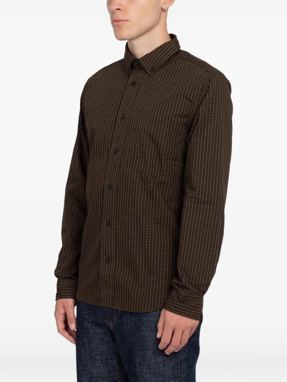 MINIMUM Colt check-print shirt Bruin