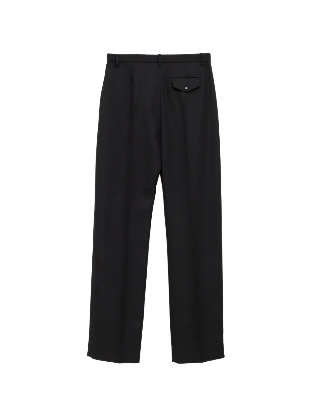 KHAITE Straight plooibroek Zwart