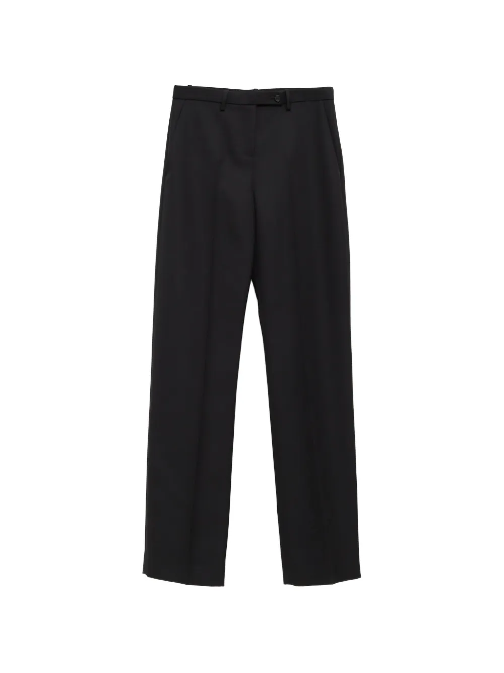 KHAITE pressed-crease straight-leg trousers