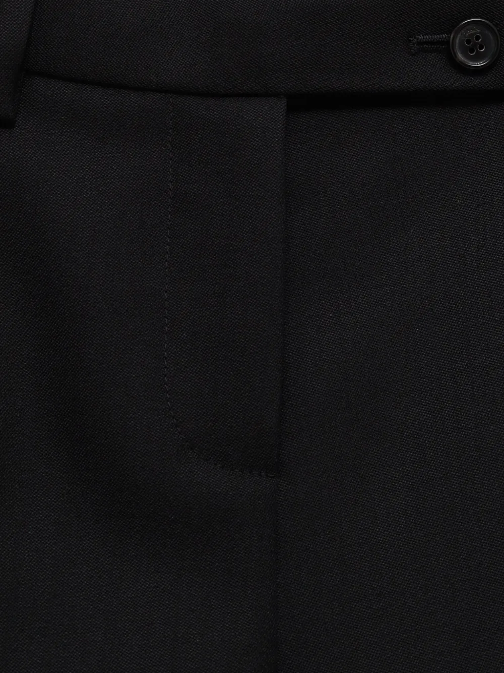 KHAITE Straight plooibroek Zwart