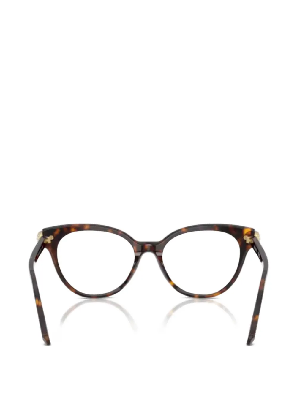 Swarovski lunettes de vue à effet écailles de tortue - Marron Swarovski lunettes de vue à effet écailles de tortue - Marron