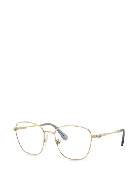 Swarovski geometric-frame glasses
