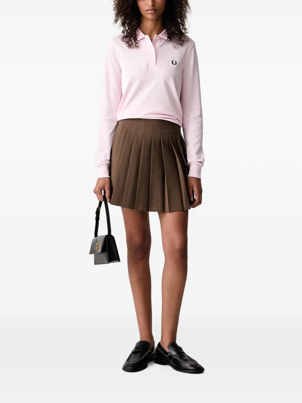 Fred Perry Poloshirt met lange mouwen Roze
