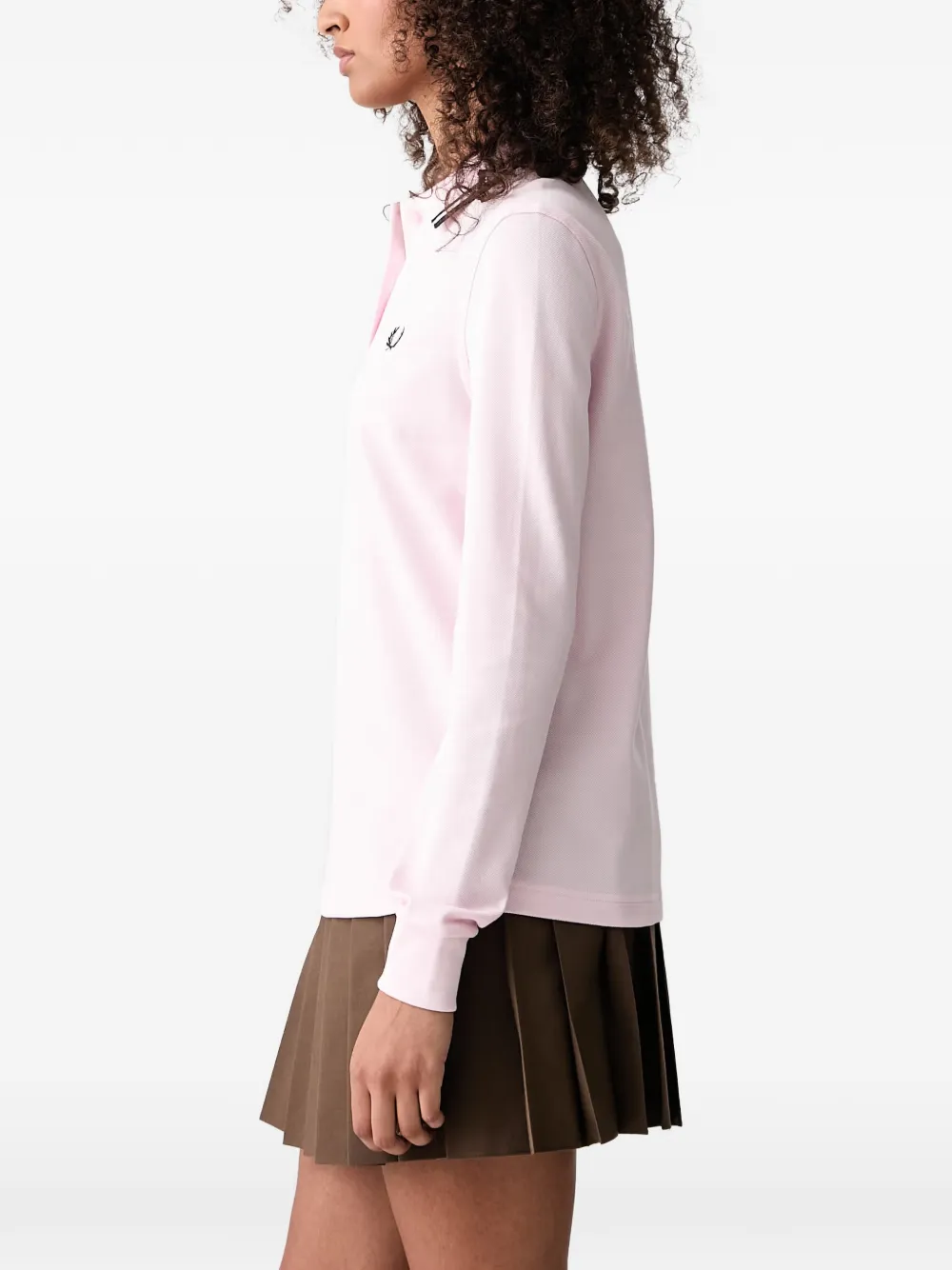 Fred Perry Poloshirt met lange mouwen Roze