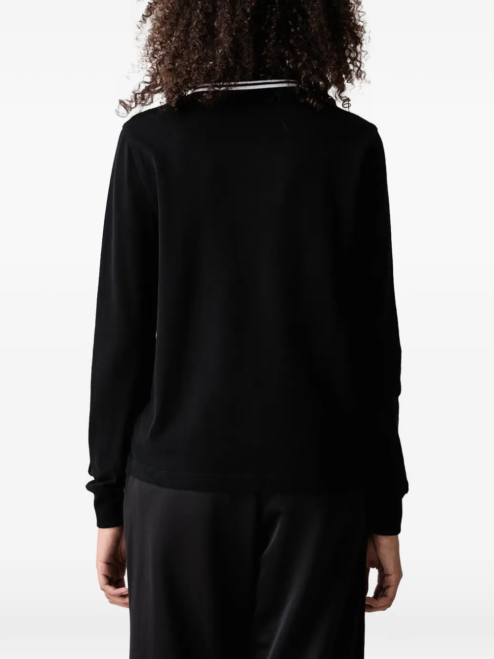 Fred Perry Poloshirt met lange mouwen Zwart