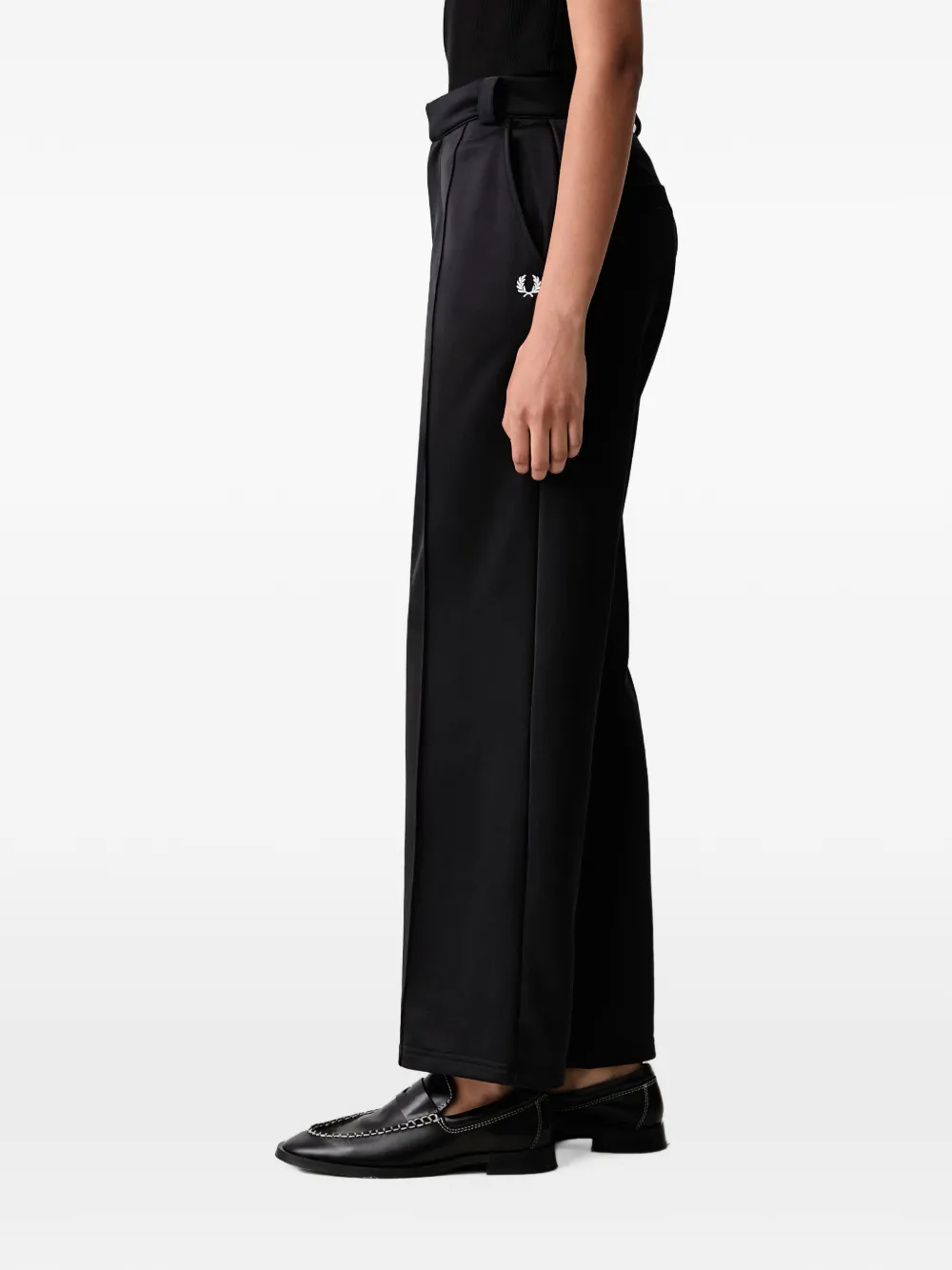 Fred Perry Broek met geborduurd logo Zwart