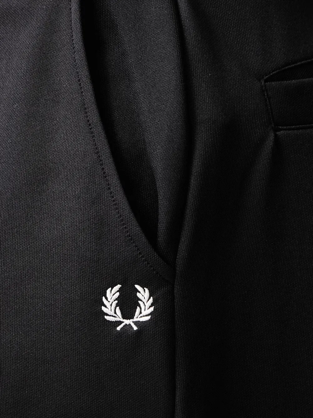 Fred Perry Broek met geborduurd logo Zwart