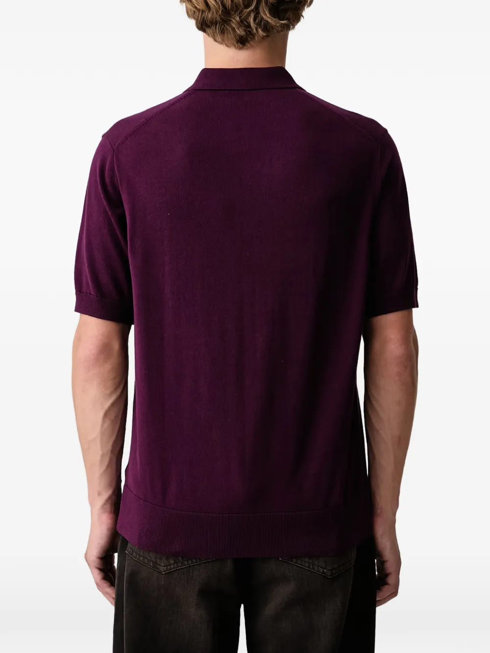 Fred Perry Katoenen poloshirt Paars